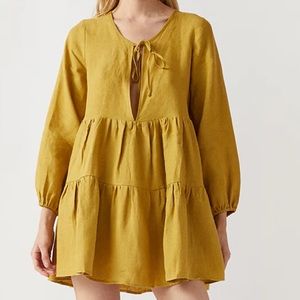 Casa Raki Matilda Dress in Gold.